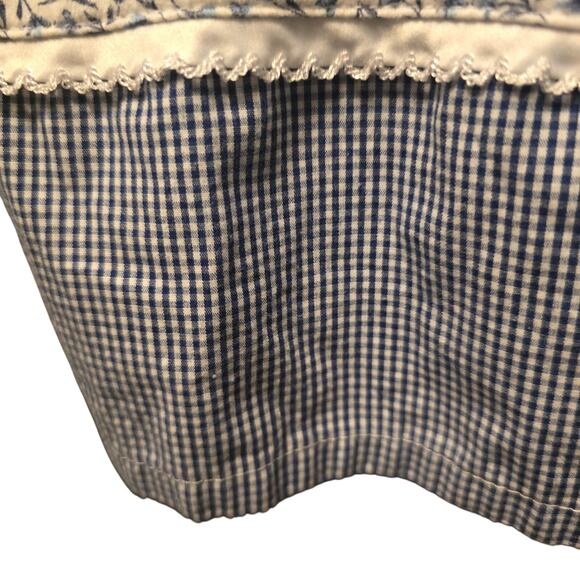 Celestial Dreams blue micro floral and gingham sleeping gown size 3x - Picture 5 of 7